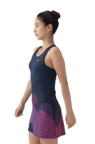 vestido yonex mujer deportivo sin mangas azul marino