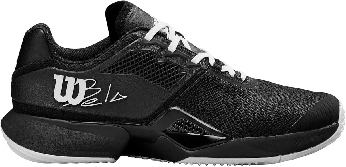 tenis wilson bela tour 2025 negro blanco calzado oficial fernando belasteguín