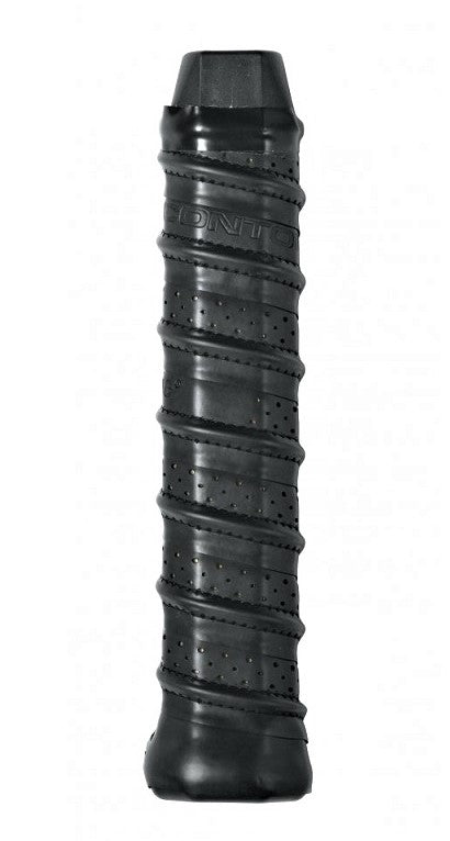 grip wilson negro con diseño ergonómico y perforaciones para secado rápido