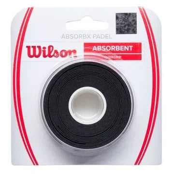 pack triple de sobregrips wilson negro absorbente para pádel