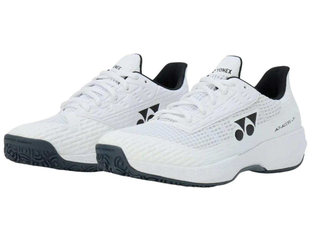 calzado yonex ad-accel jr blanco para niños con tracción superior