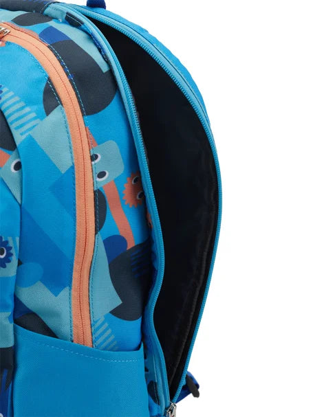mochila yonex junior azul con compartimentos funcionales para pádel