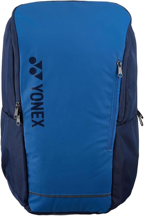 mochila yonex team series azul con compartimento trasero para palas de pádel