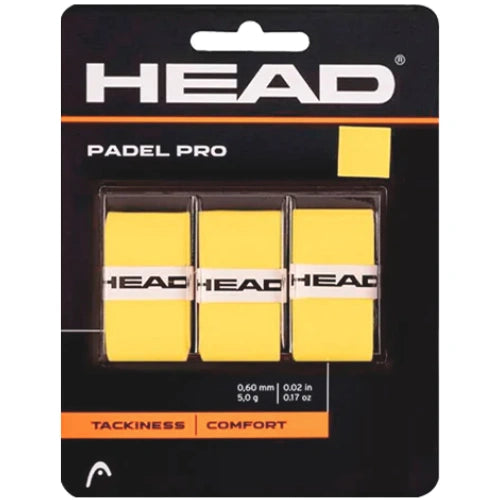 Head Padel Pro Amarillo Sobregrip Pádel Competitivo
