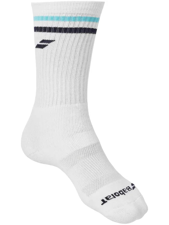 Calceta Babolat Team Single Socks Blanco para Pádel