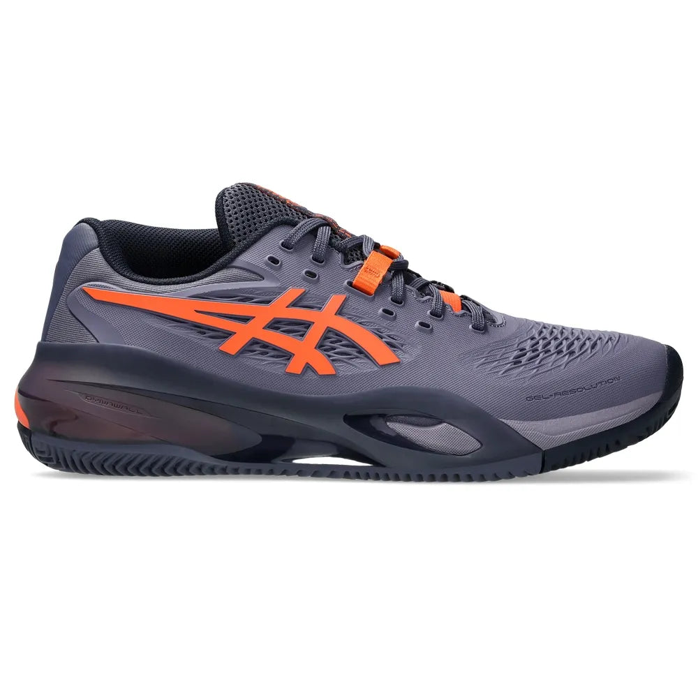 Tenis Asics Gel-Resolution X Padel Gris Violeta/Naranja Nova para Pádel