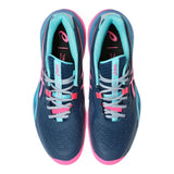 Tenis Asics Gel-Resolution X Padel Azul Mako/Rosa Fuerte para Pádel
