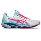 Tenis Asics Solution Speed FF 3 Blanco/Rosa para Pádel