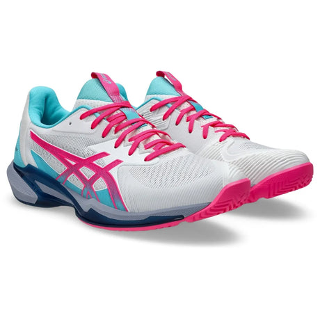 Tenis Asics Solution Speed FF 3 Blanco/Rosa para Pádel