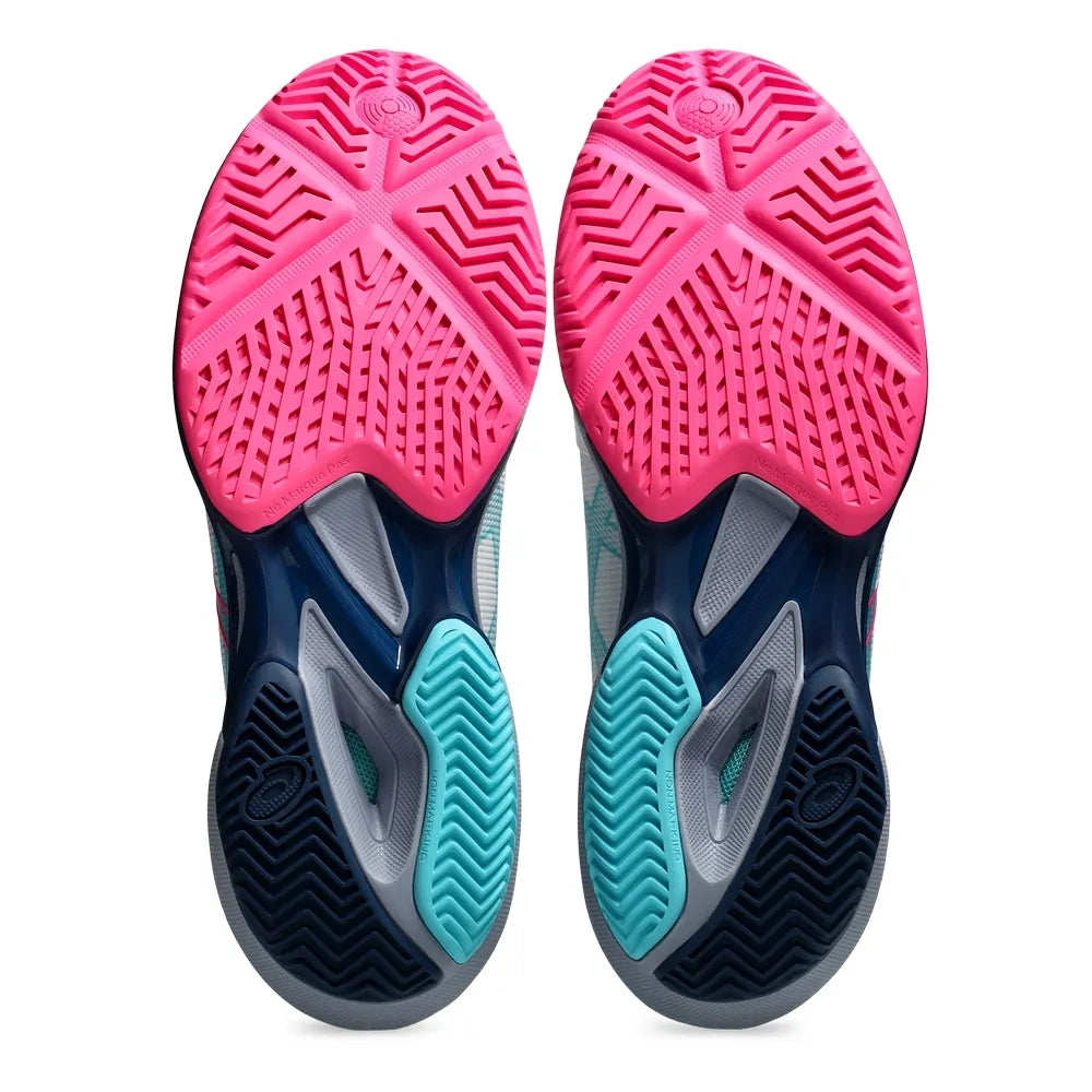 Tenis Asics Solution Speed FF 3 Blanco/Rosa para Pádel