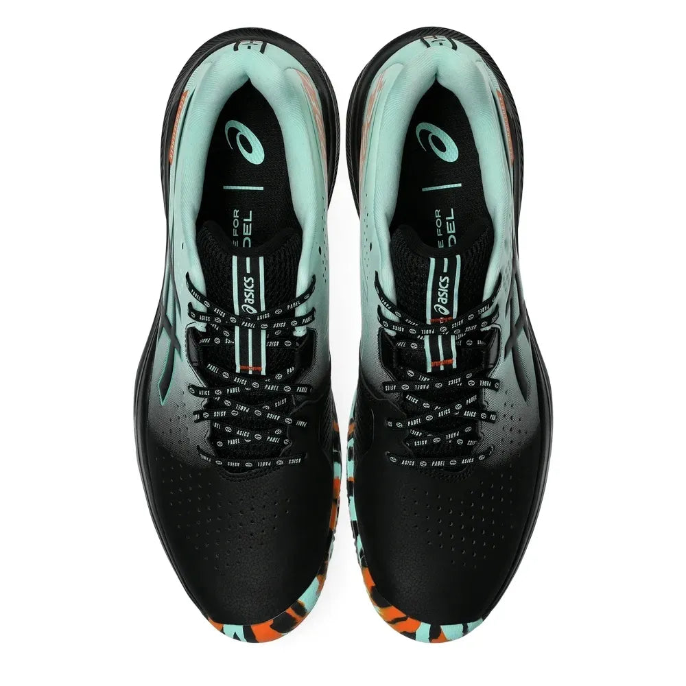 Tenis Asics Gel-Challenger 15 Menta/Negro/Naranja para Pádel