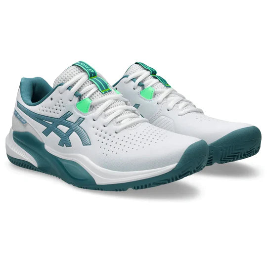 Tenis Asics Gel-Challenger 15 Padel Blanco Verde para Pádel Hombre