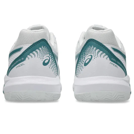 Tenis Asics Gel-Dedicate 8 Padel Blanco Verde para Pádel Hombre