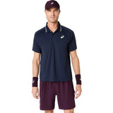 Playera Polo Asics Game SS Top Hombre Midnight para Tenis