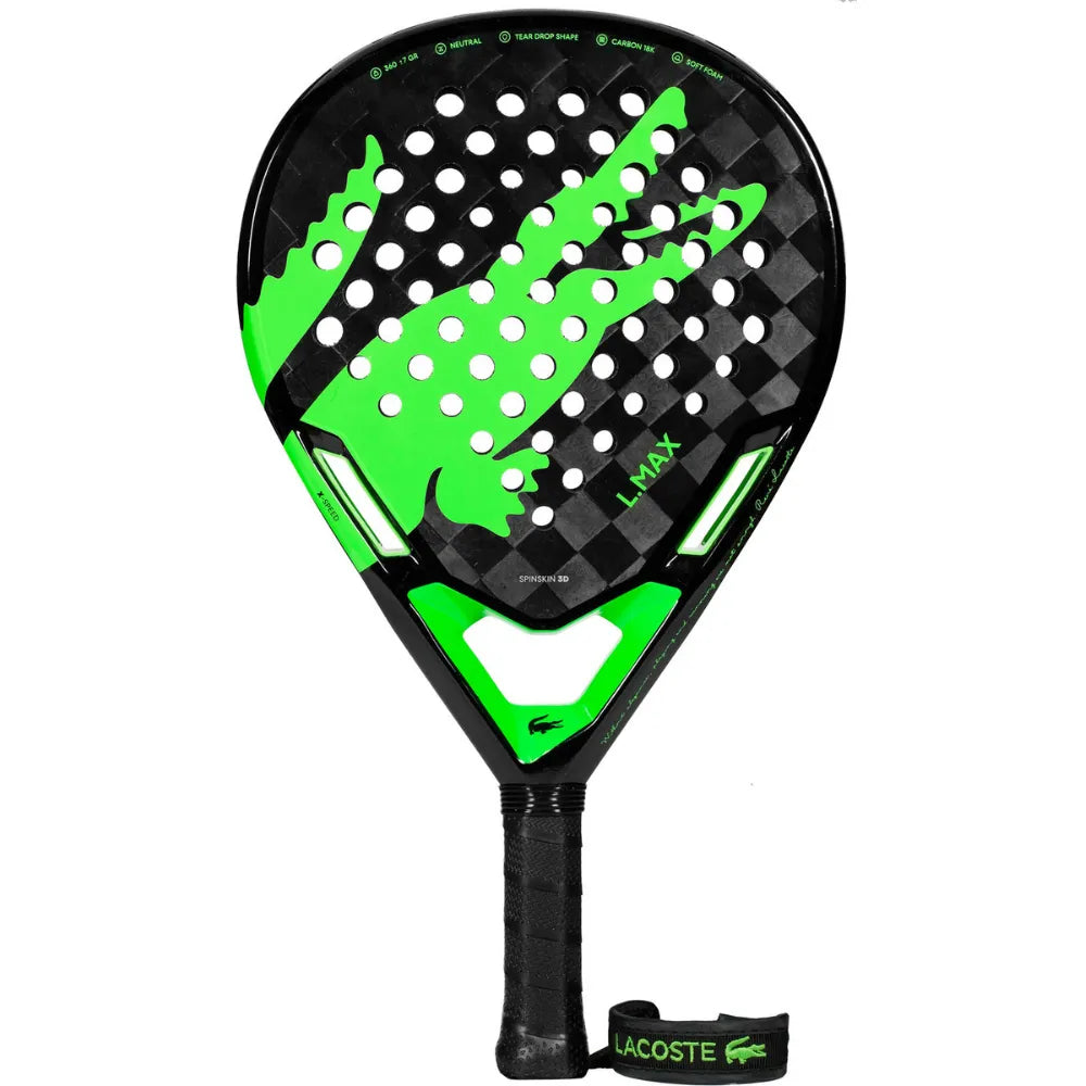 Pala Lacoste L.MAX Black para Pádel