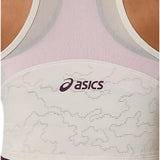 Top ASICS Match Jacquard Crop Mujer Soft Oat para Pádel