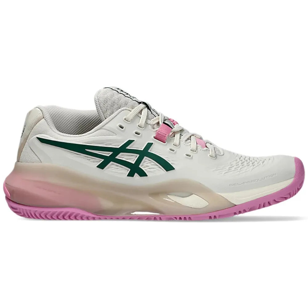 Tenis ASICS GEL-RESOLUTION X PADEL Mujer Soft Oat Jewel Green para Pádel