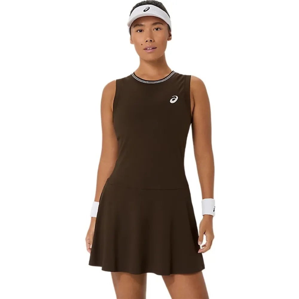 Vestido ASICS Game Dress Mujer Black Coffee para Pádel
