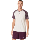 Playera ASICS Padel Court SS Top Hombre Soft Oat para Pádel