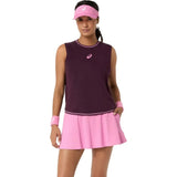 Top ASICS Game Sleeveless Mujer Dark Aubergine para Pádel