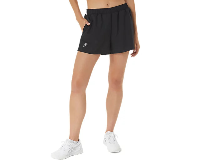Short Asics Court Mujer Negro/Blanco para Pádel
