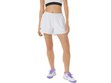 Short Asics Court 2-in-1 Mujer Blanco/Azul Marino para Pádel