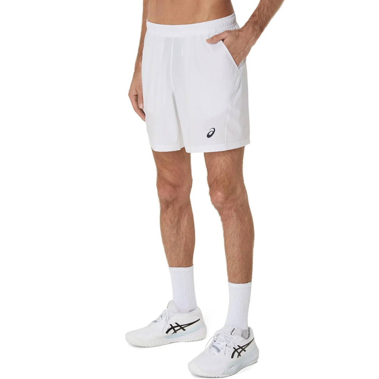 Shorts Asics Court 7in Hombre Blanco para Pádel