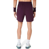 Short ASICS Game 7IN Hombre Dark Aubergine para Pádel