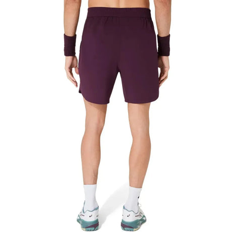 Short ASICS Game 7IN Hombre Dark Aubergine para Pádel