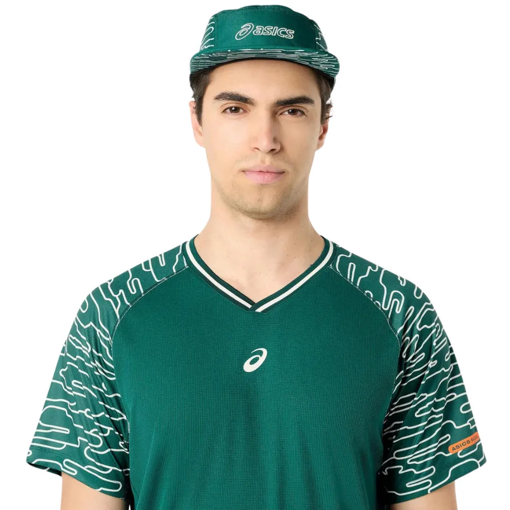 Playera ASICS Padel Court SS Top Hombre Jewel Green para Pádel