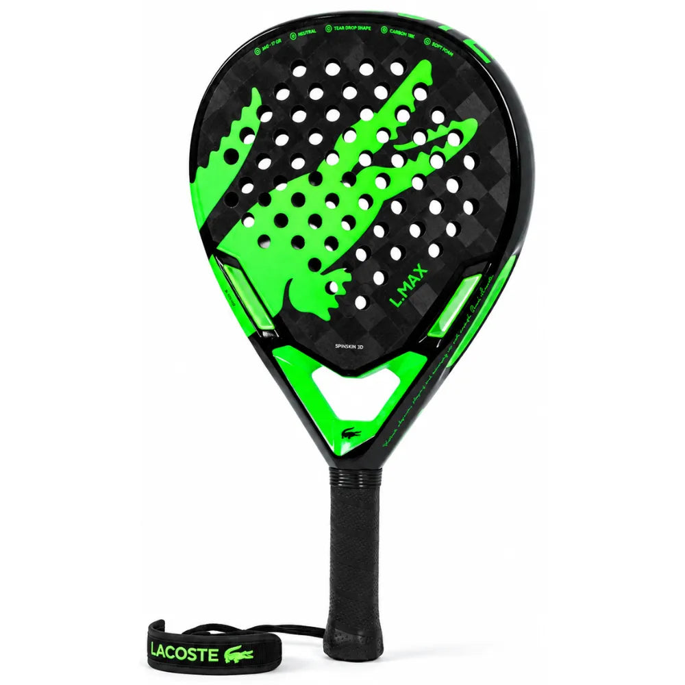 Pala Lacoste L.MAX Black para Pádel