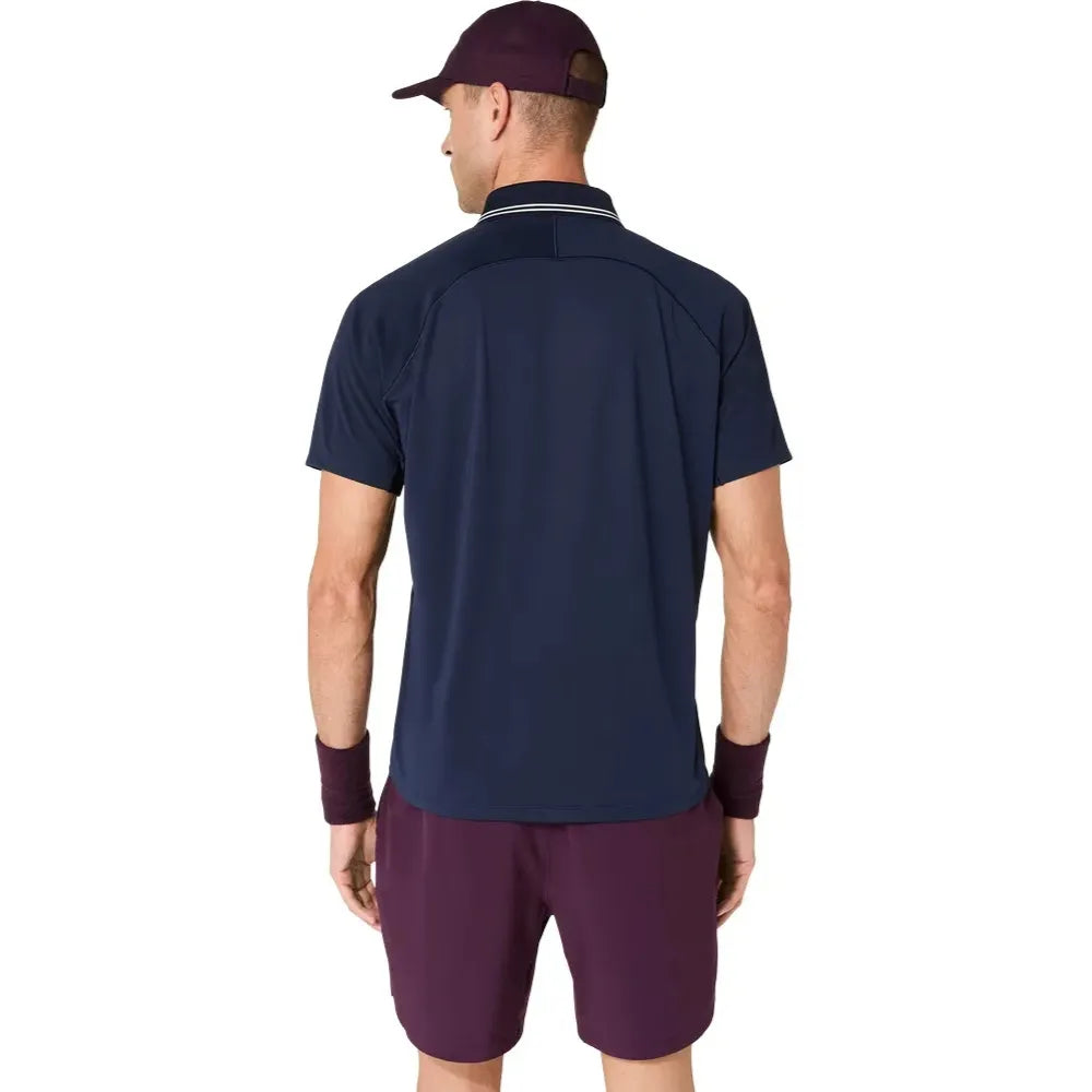 Playera Polo Asics Game SS Top Hombre Midnight para Tenis