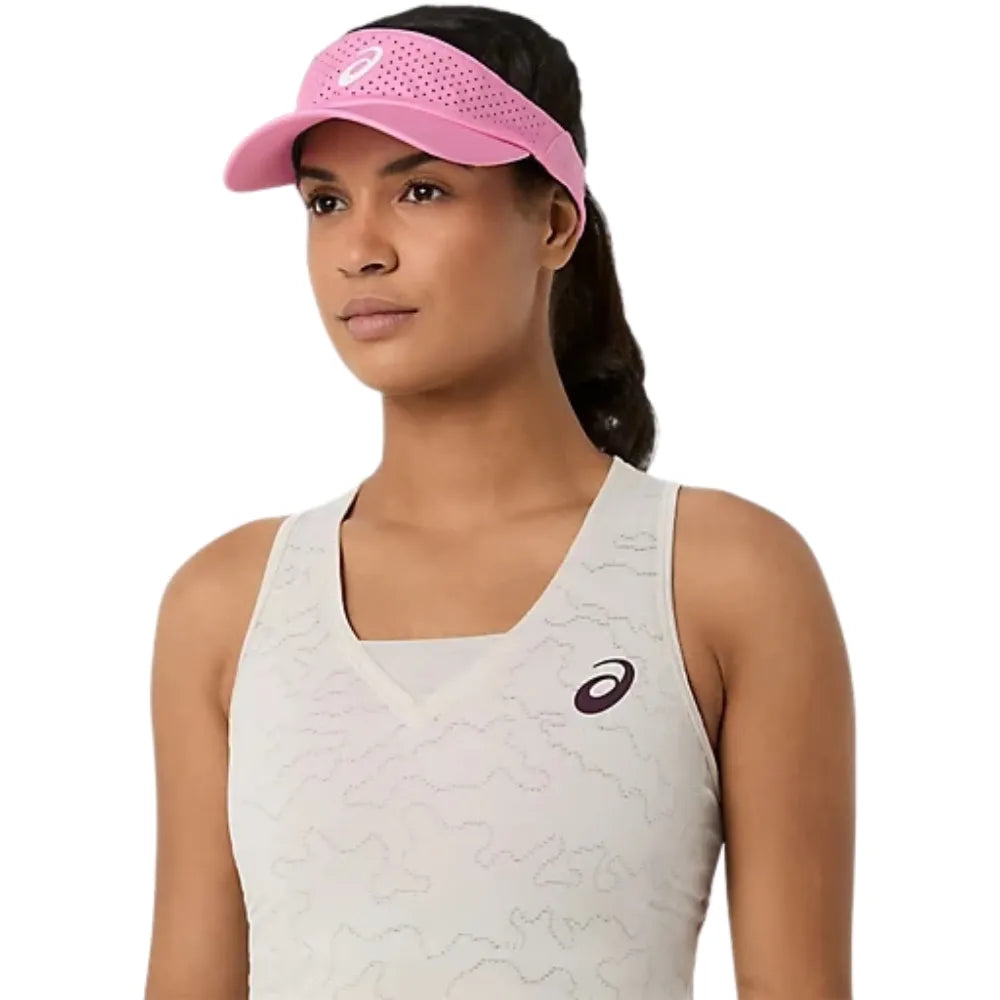 Top ASICS Match Jacquard Crop Mujer Soft Oat para Pádel