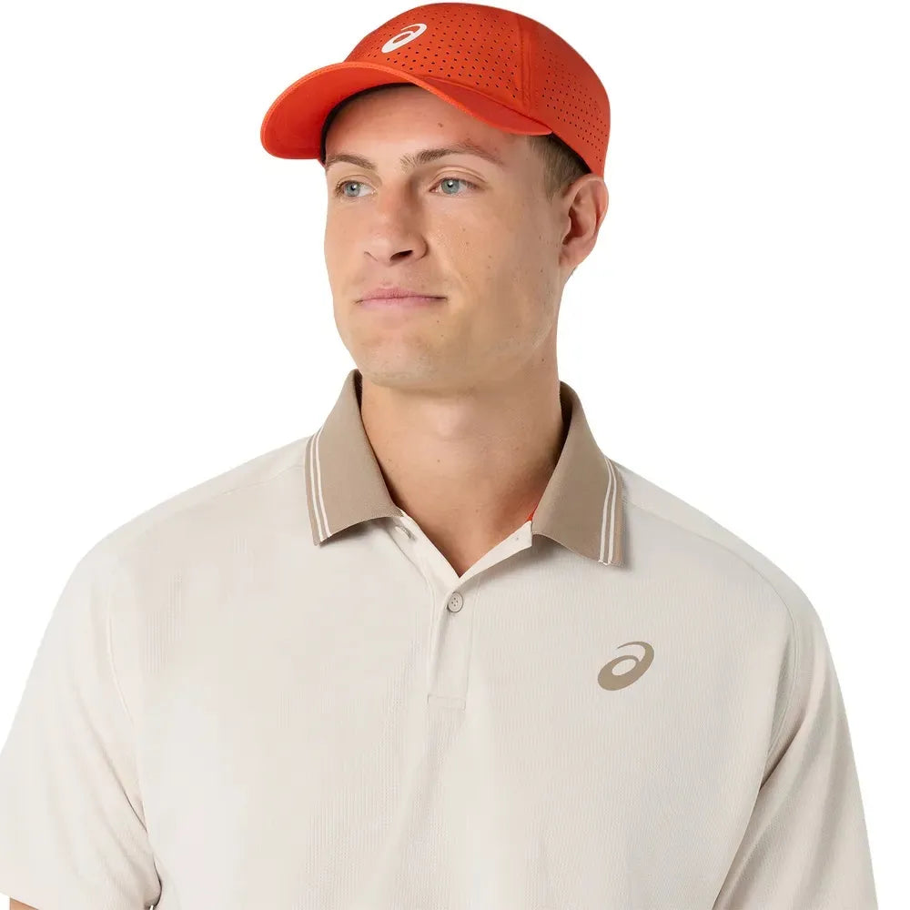 Playera Polo ASICS Game SS Top Hombre Soft Oat para Pádel
