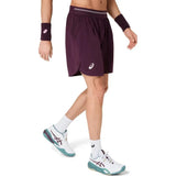 Short ASICS Game 7IN Hombre Dark Aubergine para Pádel