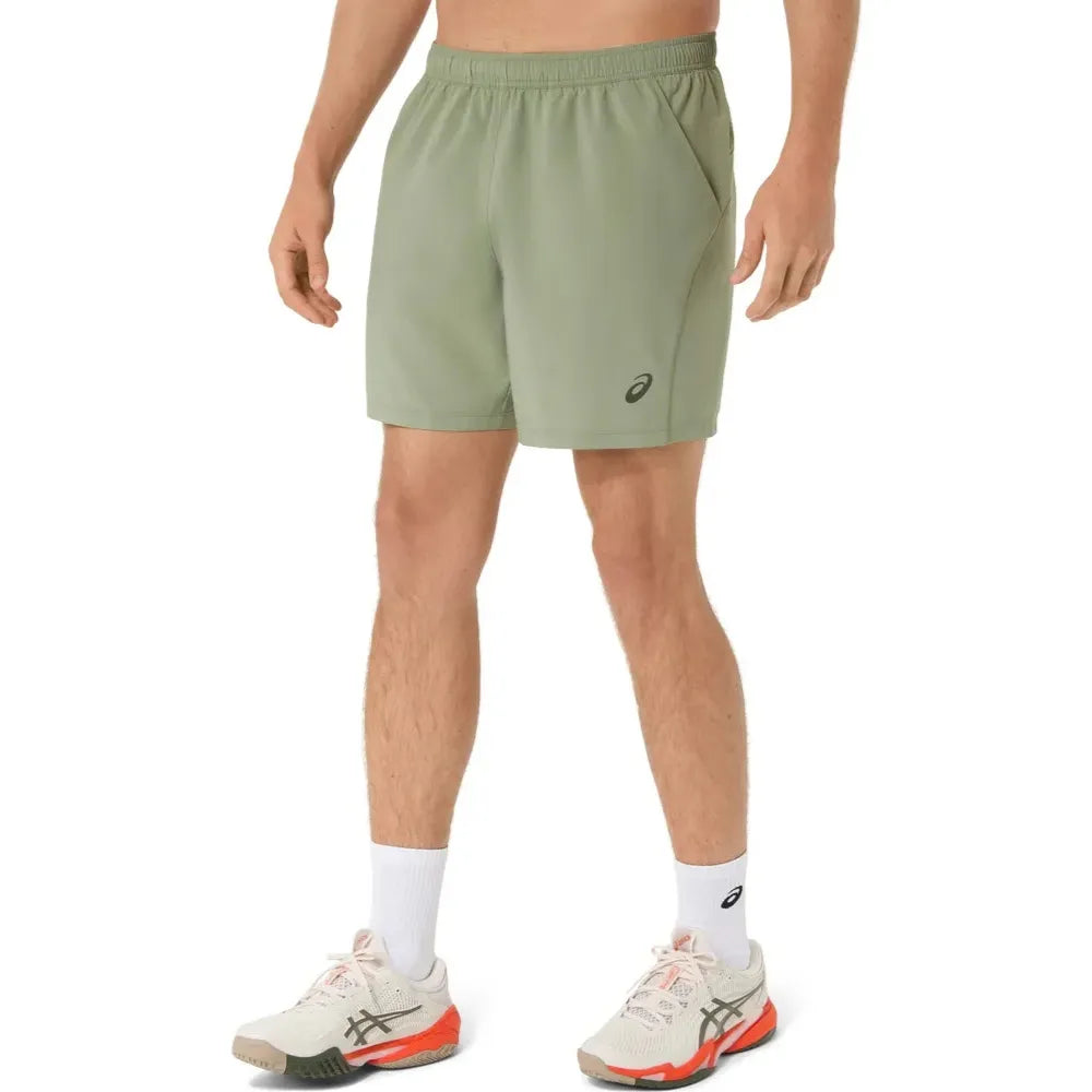 Short ASICS Court 7IN Hombre Khaki Green para Pádel