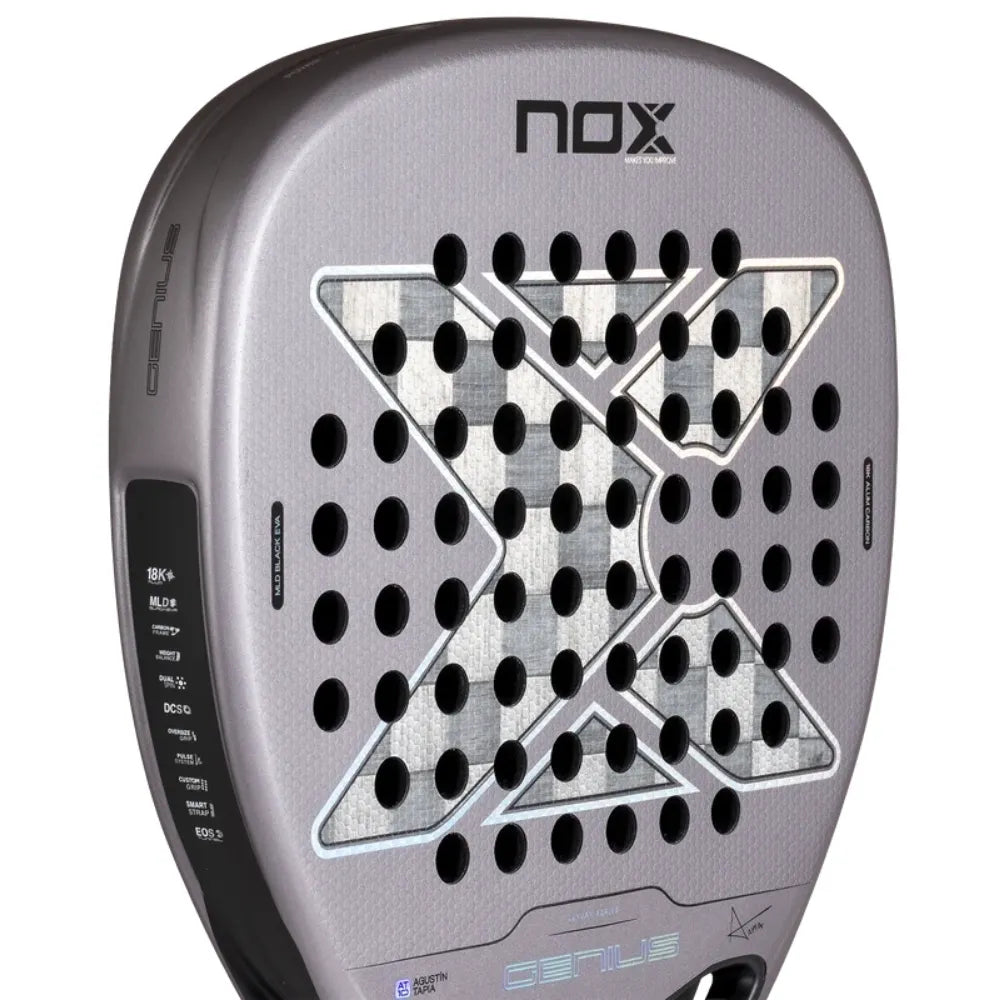 Pala NOX AT10 Genius Attack 18K Alum Agustín Tapia 2027 para Pádel