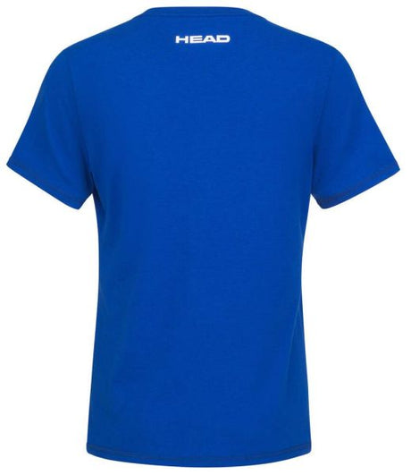 Blusa Head Vision Azul Rey con Estampado Blanco Mujer para Pádel