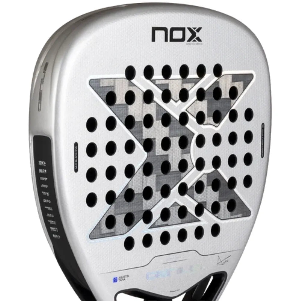 Pala NOX AT10 Genius Attack 12K Alum XTREM Agustín Tapia 2027 para Pádel