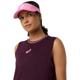 Top ASICS Game Sleeveless Mujer Dark Aubergine para Pádel