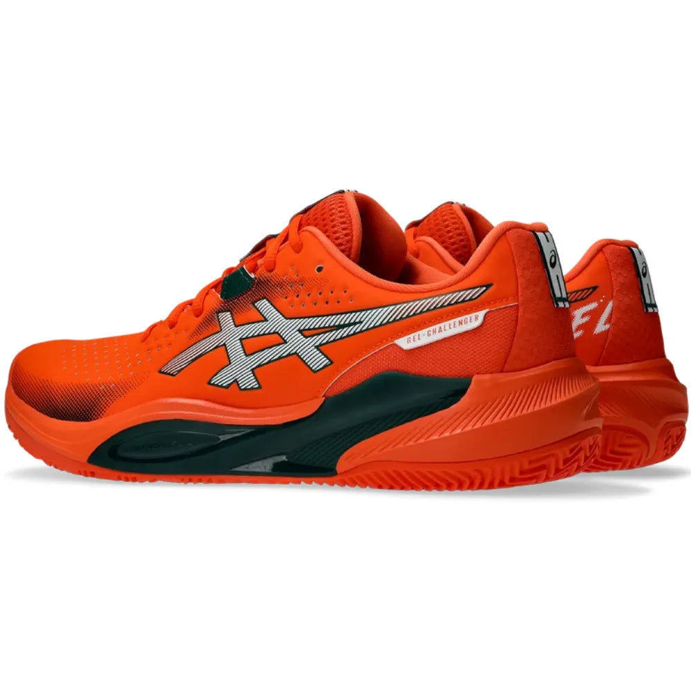 Tenis ASICS Gel Challenger 15 Padel Energy Orange Jewel Green Hombre para Pádel
