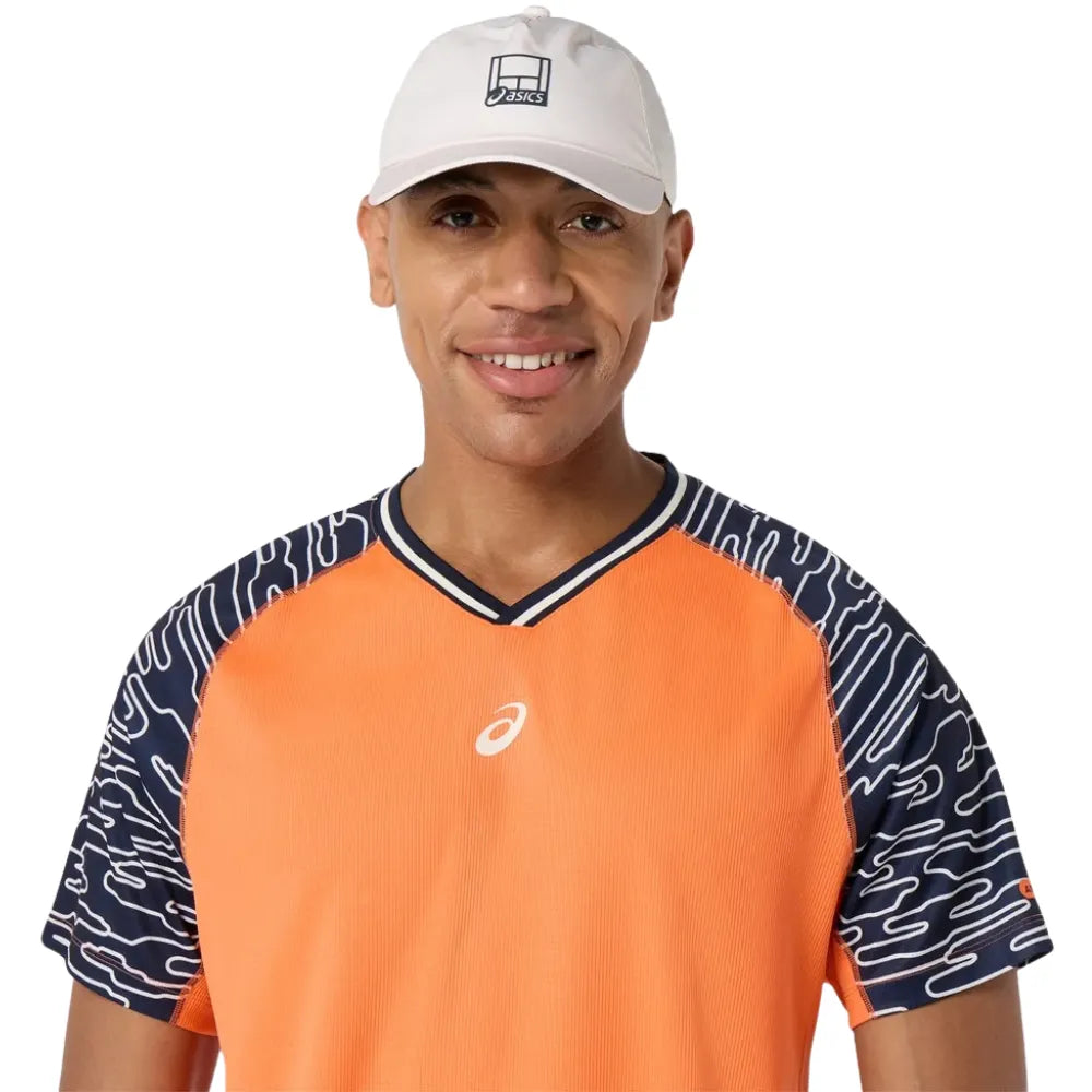 Playera Asics Padel Court SS Top Hombre Energy Orange para Pádel