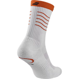 Calcetas Babolat Juan Lebrón Mid-Calf Blanco Naranja para Pádel