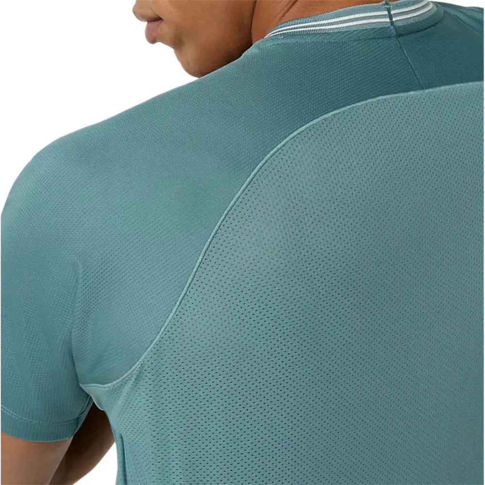 Playera ASICS Game SS Top Hombre Foggy Teal para Pádel