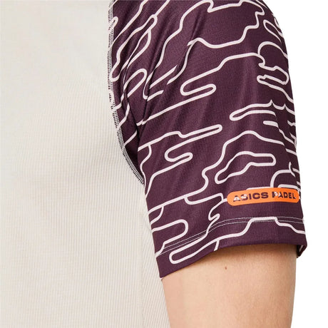 Playera ASICS Padel Court SS Top Hombre Soft Oat para Pádel