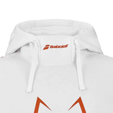 Sudadera Babolat Juan Lebrón Hood Sweat Blanco para Pádel