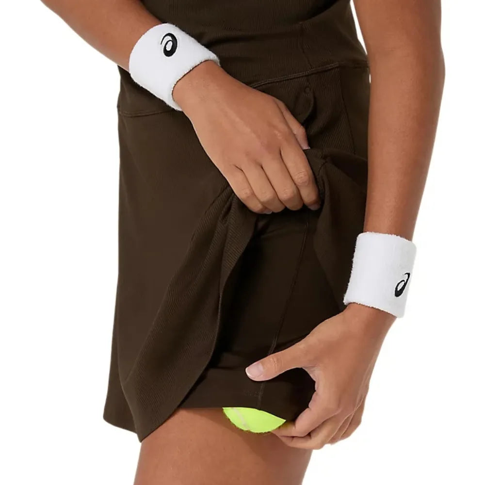 Vestido ASICS Game Dress Mujer Black Coffee para Pádel