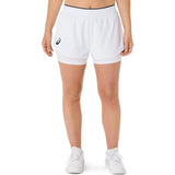 Short Asics Match Mujer Blanco para Pádel
