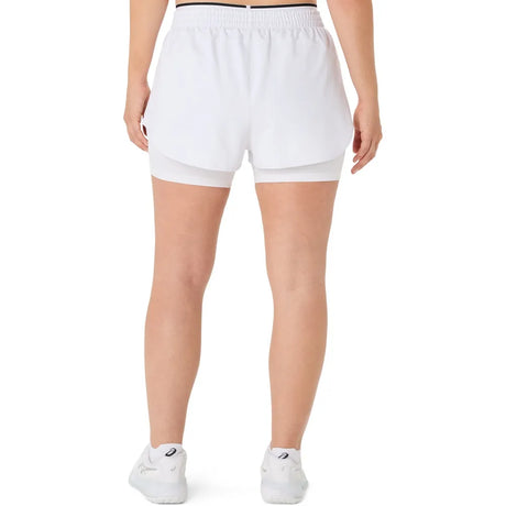 Short Asics Match Mujer Blanco para Pádel