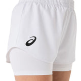 Short Asics Match Mujer Blanco para Pádel